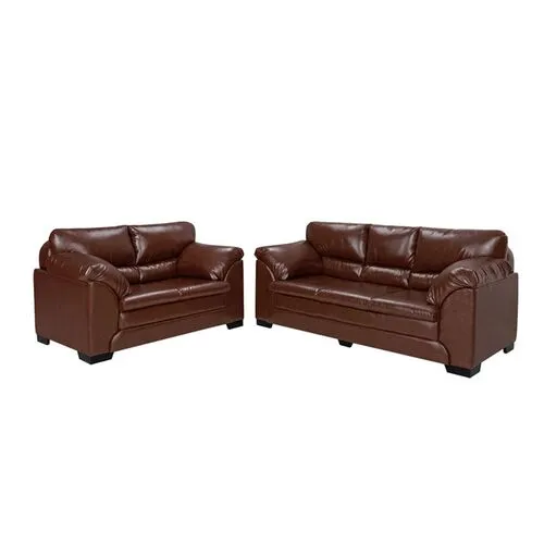 Conjunto de Sofás 3 e 2 lugares Laura Luxo Corino Tecido TL/849