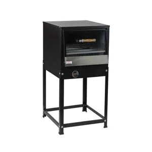 Forno Industrial Cavalete Grande 600MM X 780MM Tampo em Vidro BP Standard - Cristal Aço