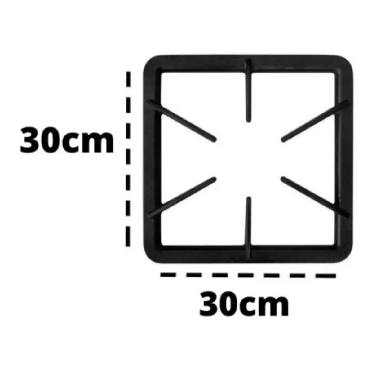 Fogão Industrial 4 Bocas 30x30 2QS 2QD Sem Forno BP Standard - Cristal Aço