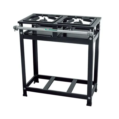 Fogão Industrial 2 Bocas 30x30 1QS 1QD Sem Forno BP Standard - Cristal Aço