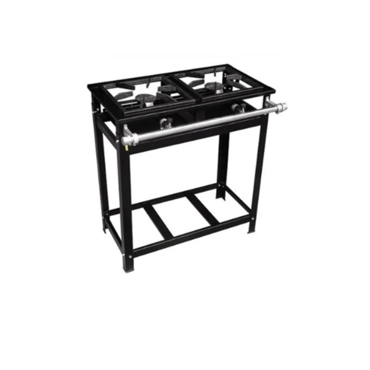 Fogão Industrial 2 Bocas 30x30 1QS 1QD Sem Forno BP Standard - Cristal Aço