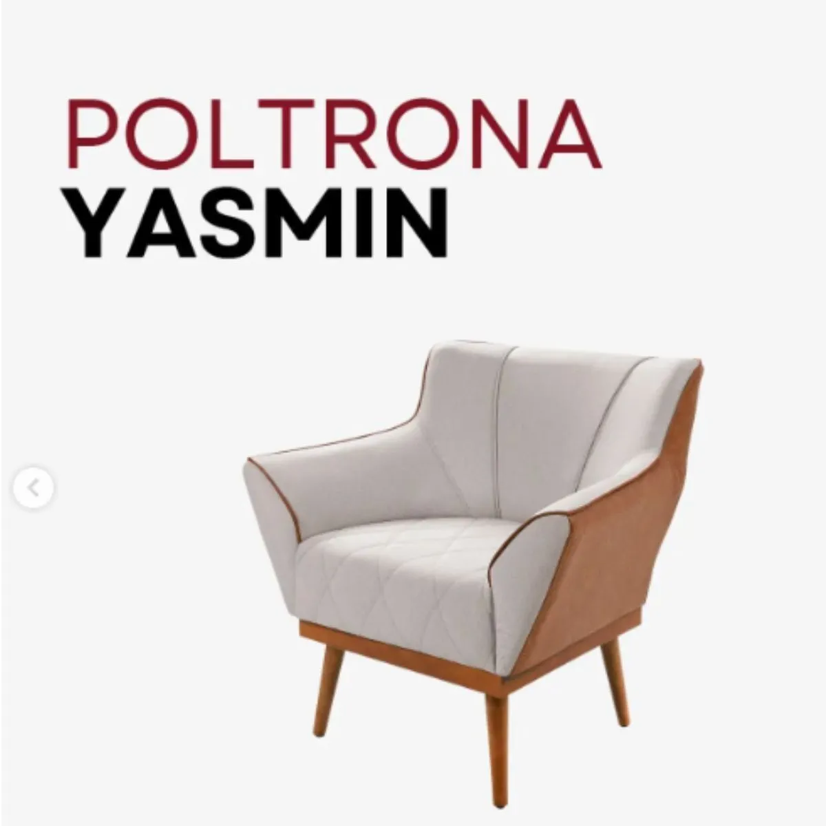 Poltrona Decorativa Yasmin Plus A 210/856