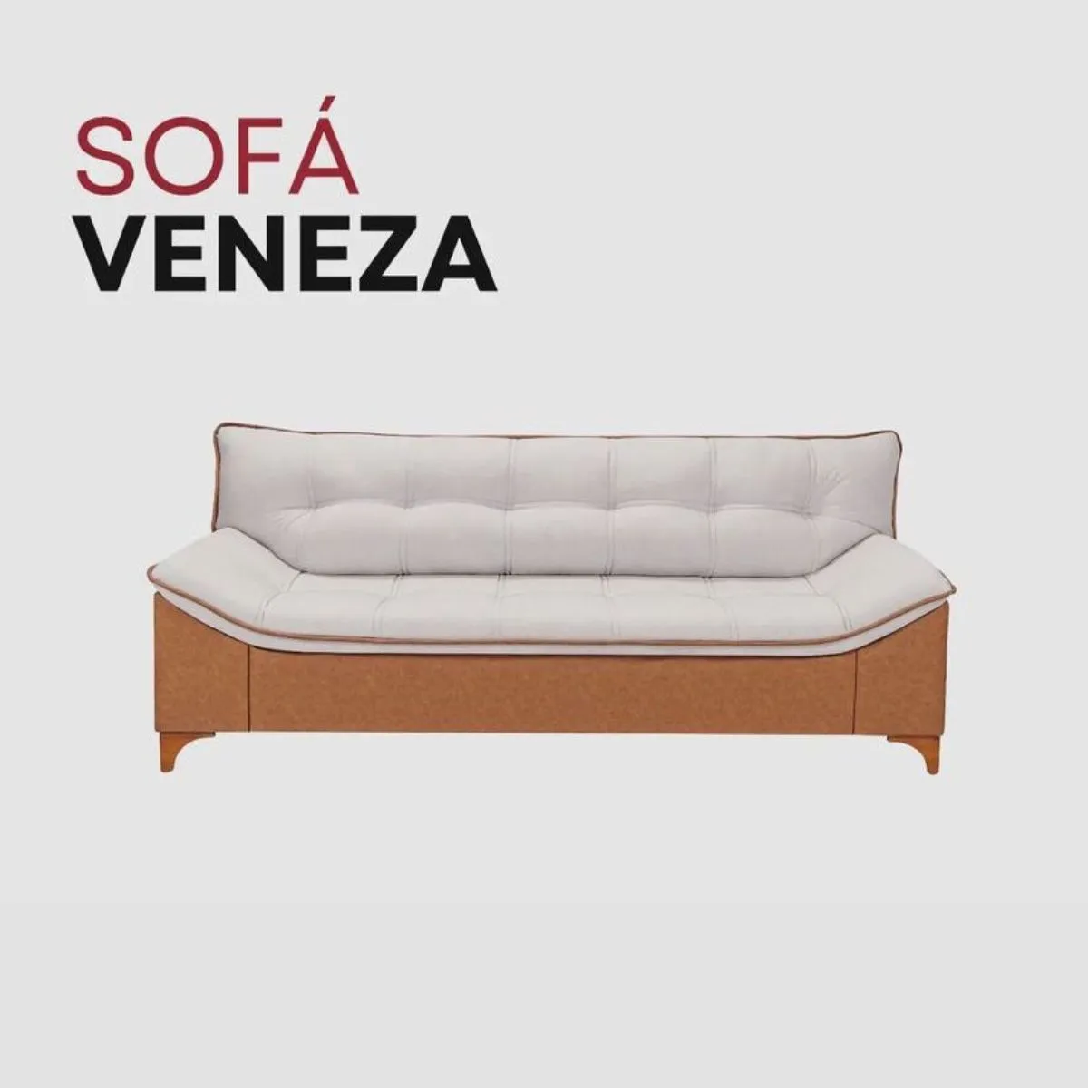 Sofá Veneza Madero 3 Lugares A 210/856