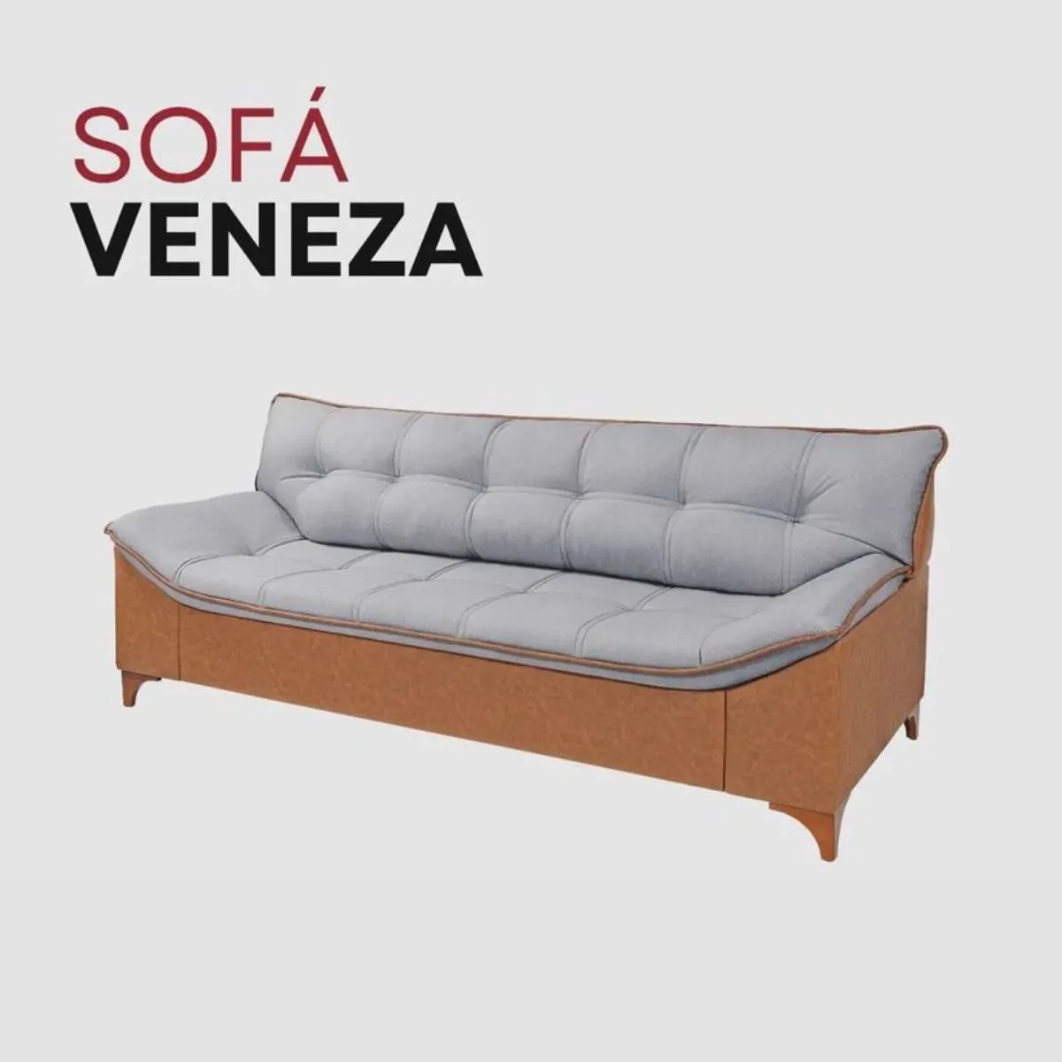 Sofá Veneza Madero 3 Lugares A 185/856