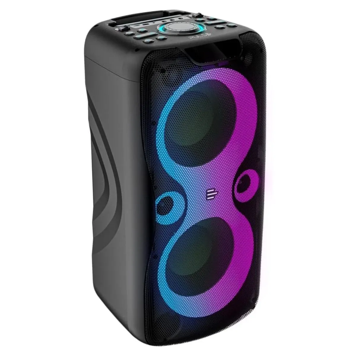 Caixa De Som Pulse Pulsebox 2 Double 8 SP510 Bluetooth FM Led 1100W Rms Multi
