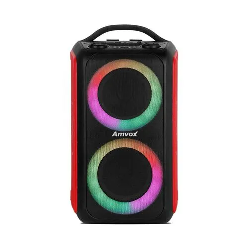 Caixa de Som Amplificada Amvox ACA 600 Bag Vox Red 600w com Led Bivolt