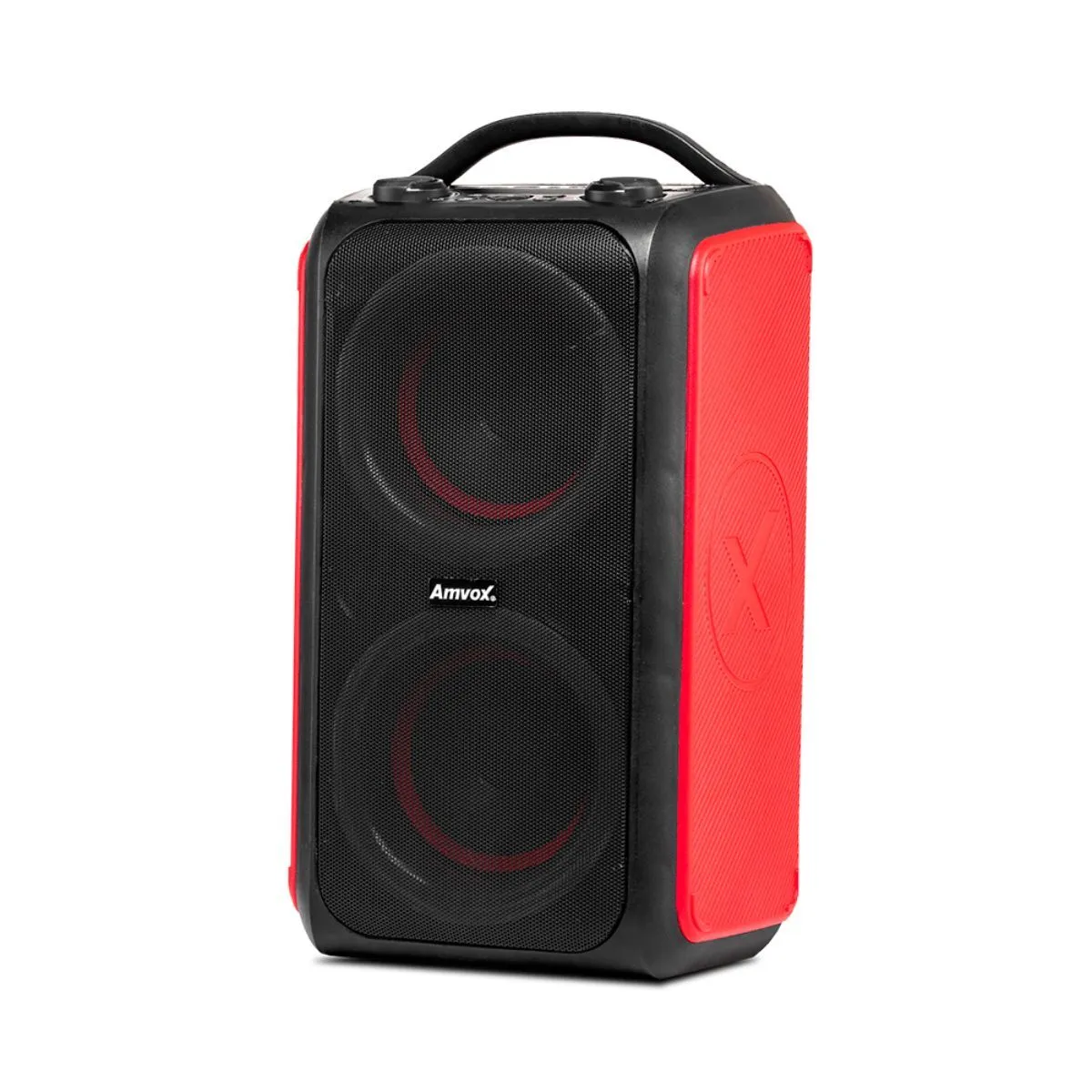 Caixa de Som Amplificada Amvox ACA 600 Bag Vox Red 600w com Led Bivolt