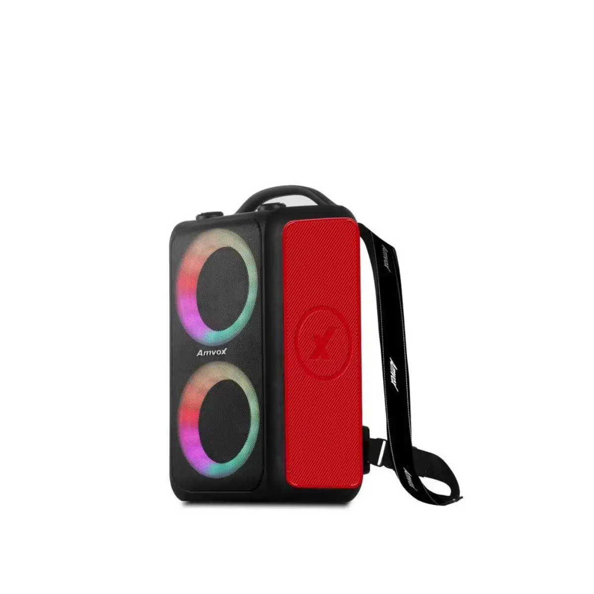 Caixa de Som Amplificada Amvox ACA 600 Bag Vox Red 600w com Led Bivolt