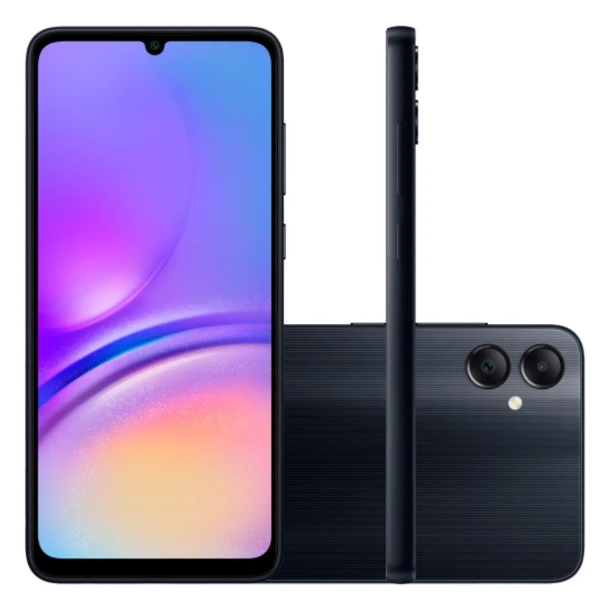 Smartphone Samsung Galaxy A05 128GB 4GB Preto Câmera Dupla 50mp+2mp e Selfie 8mp Tela 6.7