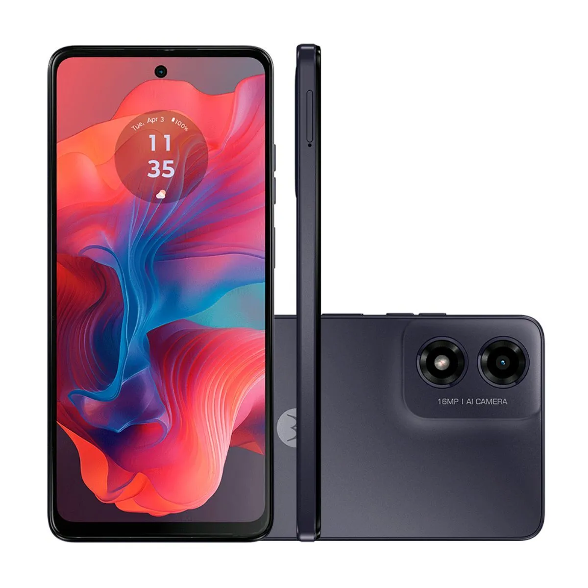 Smartphone Motorola Moto G04 128GB 4G Grafite Câmera Traseira 16mp e Selfie 5mp Tela 6.6