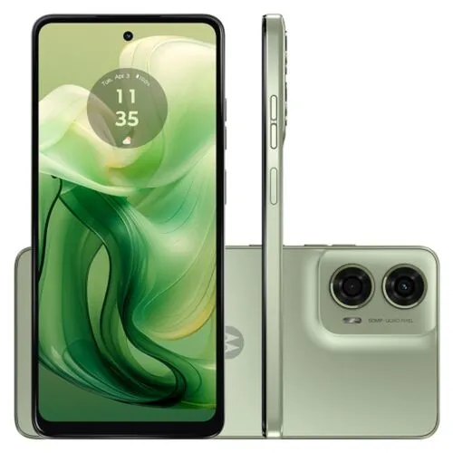 Smartphone Motorola Moto G24 4G 128GB Verde Octa-Core Câmera Dupla 50mp+2mp e Selfie 8mp Tela 6.6