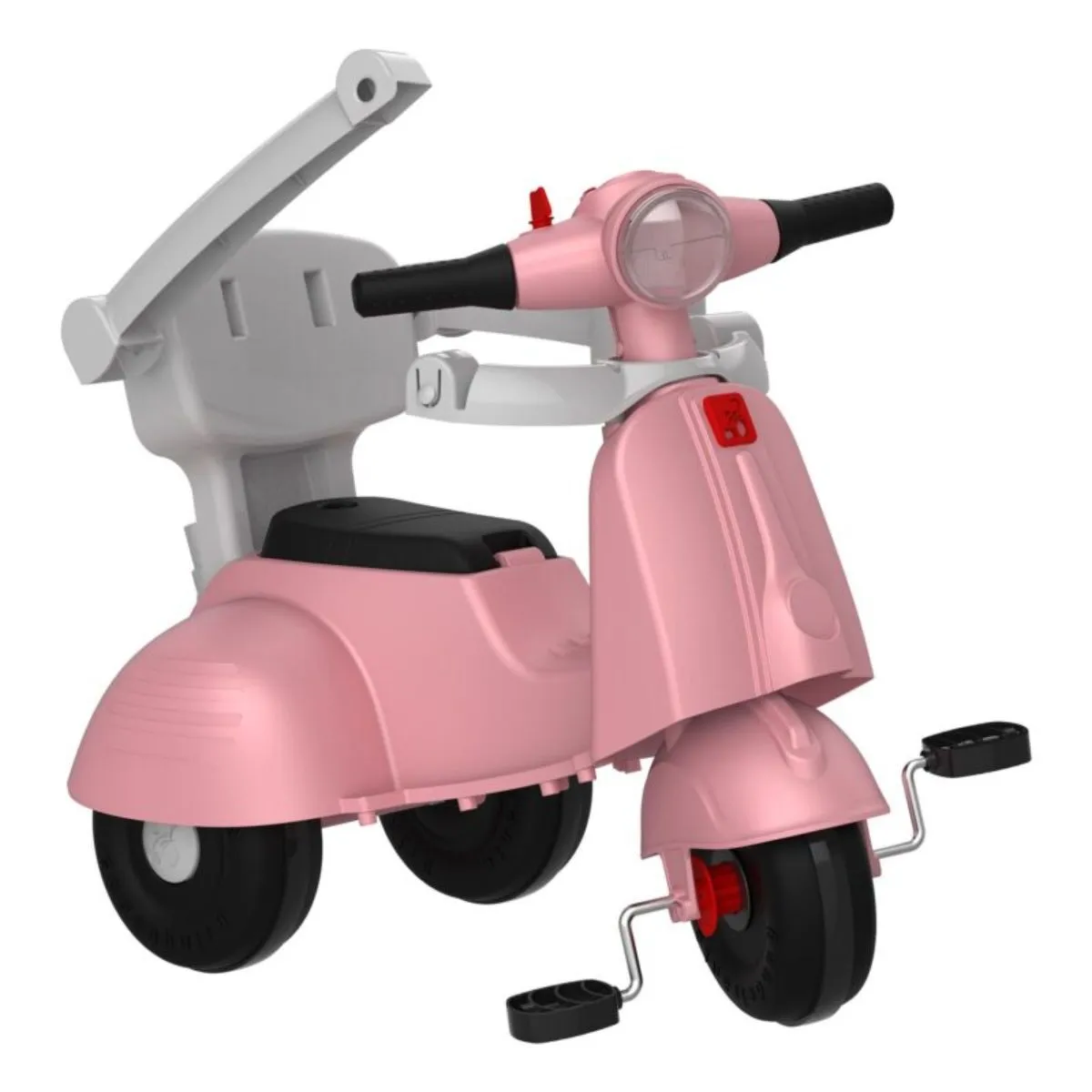 Triciclo Infantil Banderetta Pedal e Passeio Rosa Bandeirante
