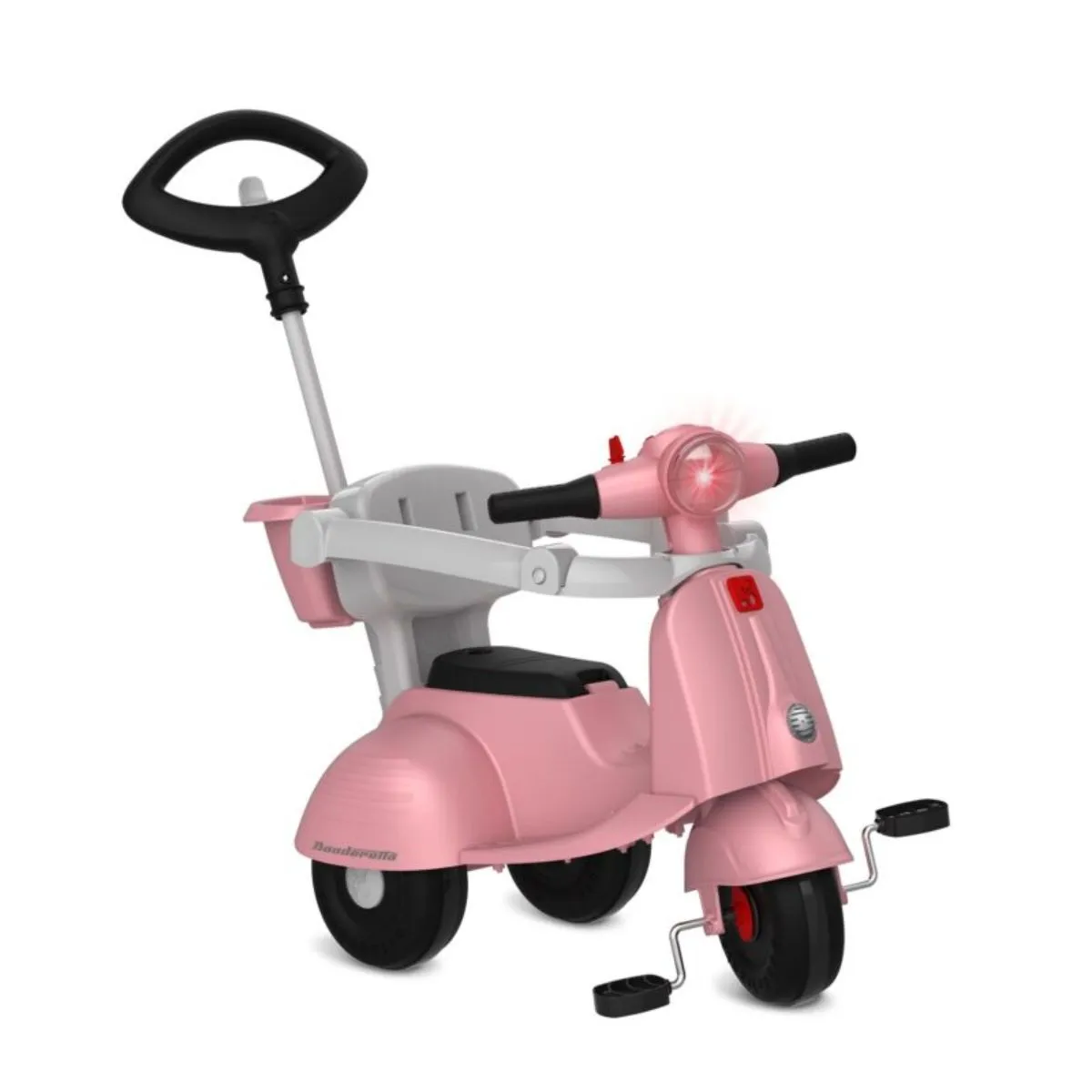Triciclo Infantil Banderetta Pedal e Passeio Rosa Bandeirante