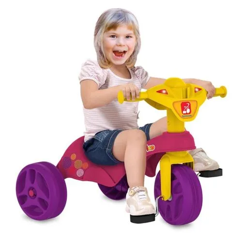 Triciclo Infantil Tico-Tico Club Rosa Bandeirante