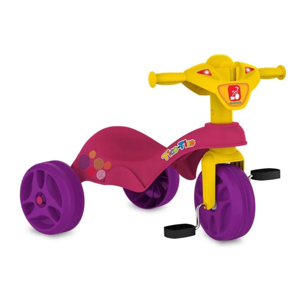 Triciclo Infantil Tico-Tico Club Rosa Bandeirante