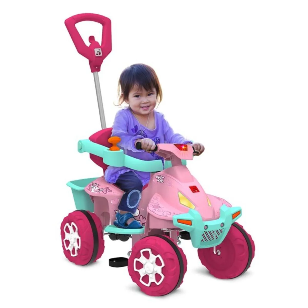Quadriciclo Smart Quad Passeio e Pedal Rosa
