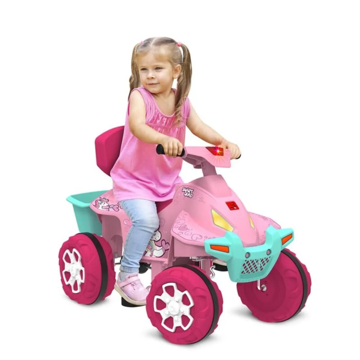 Quadriciclo Smart Quad Passeio e Pedal Rosa