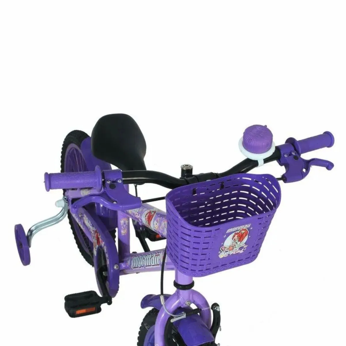 Bicicleta Infantil Aro 16 Sweet Girl Freio V-Brake Com Cesta Lilás