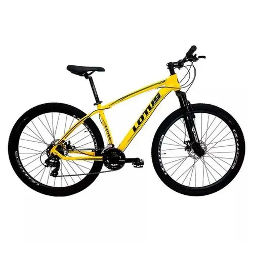 Bicicleta Aro 29 Cairu Lotus Mec. 21V Amarelo/Preto Quadro 17.5