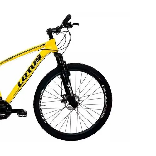 Bicicleta Aro 29 Cairu Lotus Mec. 21V Amarelo/Preto Quadro 17.5
