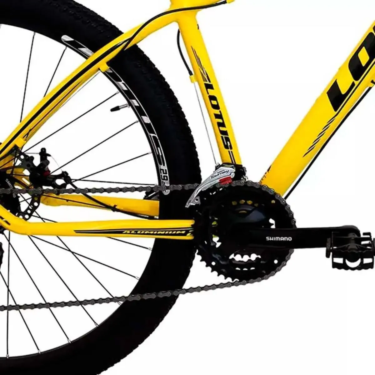 Bicicleta Aro 29 Cairu Lotus Mec. 21V Amarelo/Preto Quadro 17.5