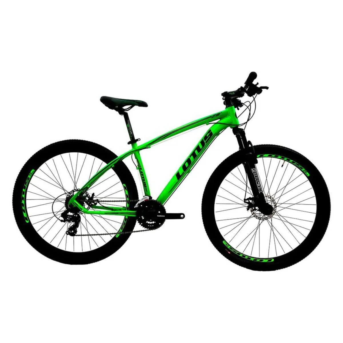 Bicicleta Aro 29 Cairu Lotus Mec. 21V Verde Fosco/Preto Quadro 17.5