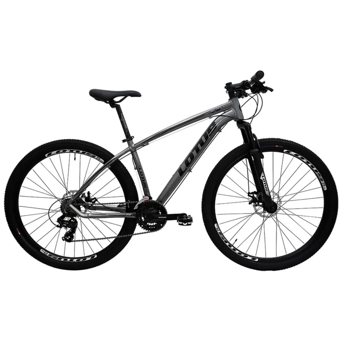 Bicicleta Aro 29 Cairu Lotus Mec. 21V Cinza/Preto Quadro 17.5
