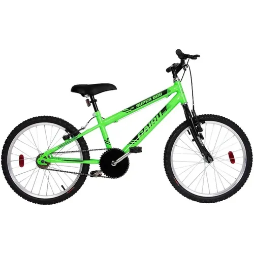 Bicicleta Aro 20 MTB Masculina Rebaixada Super Boy Verde