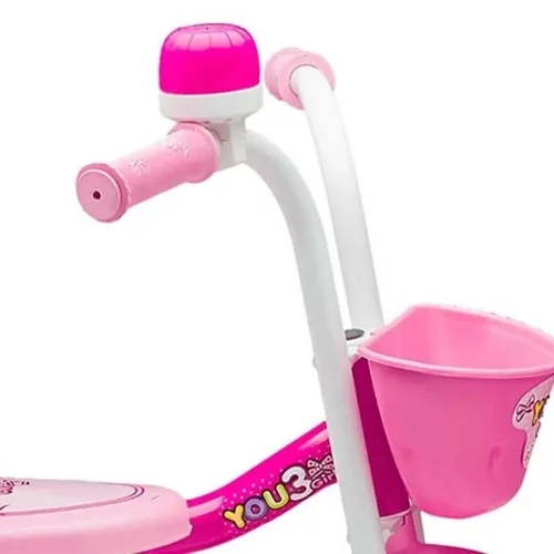 Triciclo Infantil De Alumínio You 3 Girl Nathor Rosa
