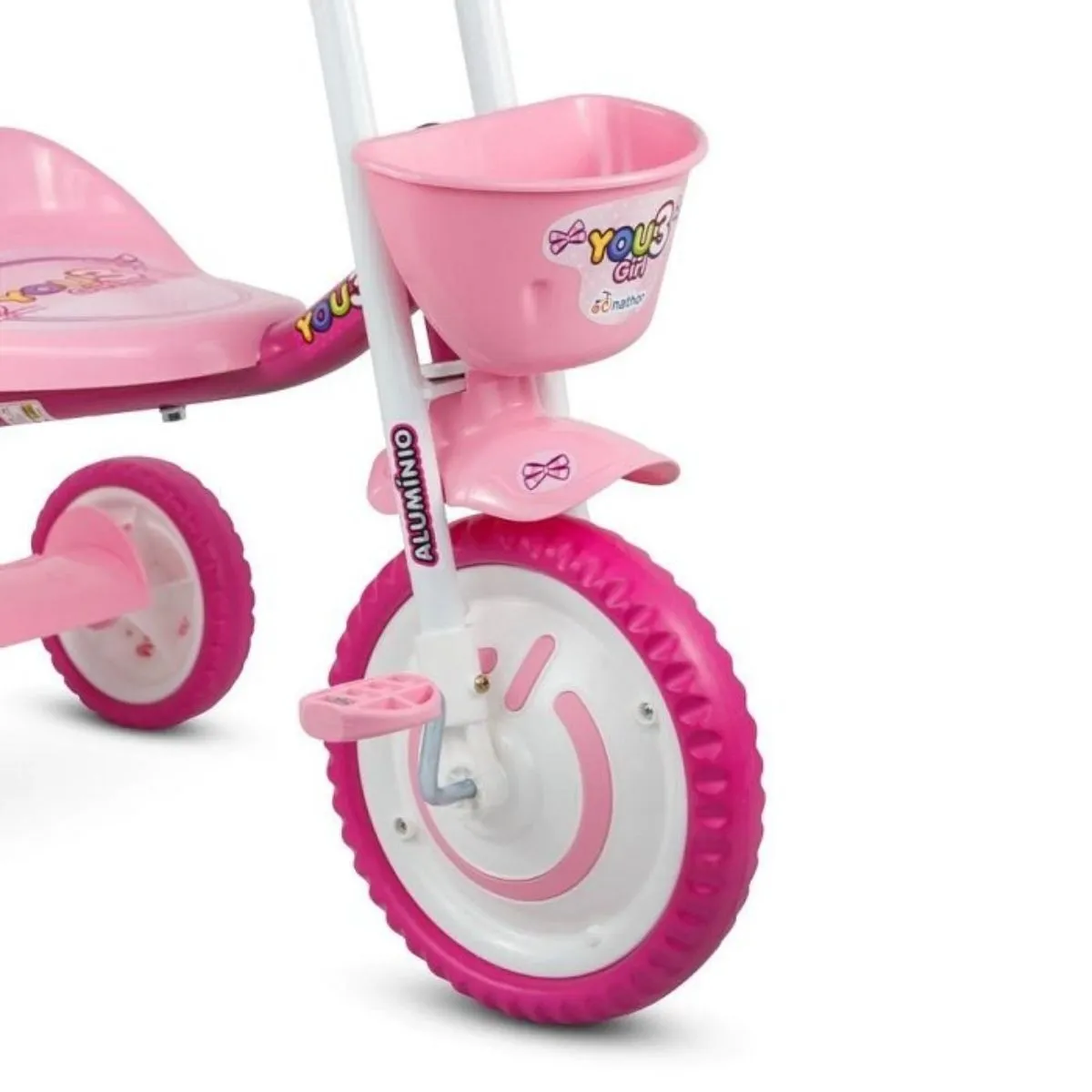 Triciclo Infantil De Alumínio You 3 Girl Nathor Rosa
