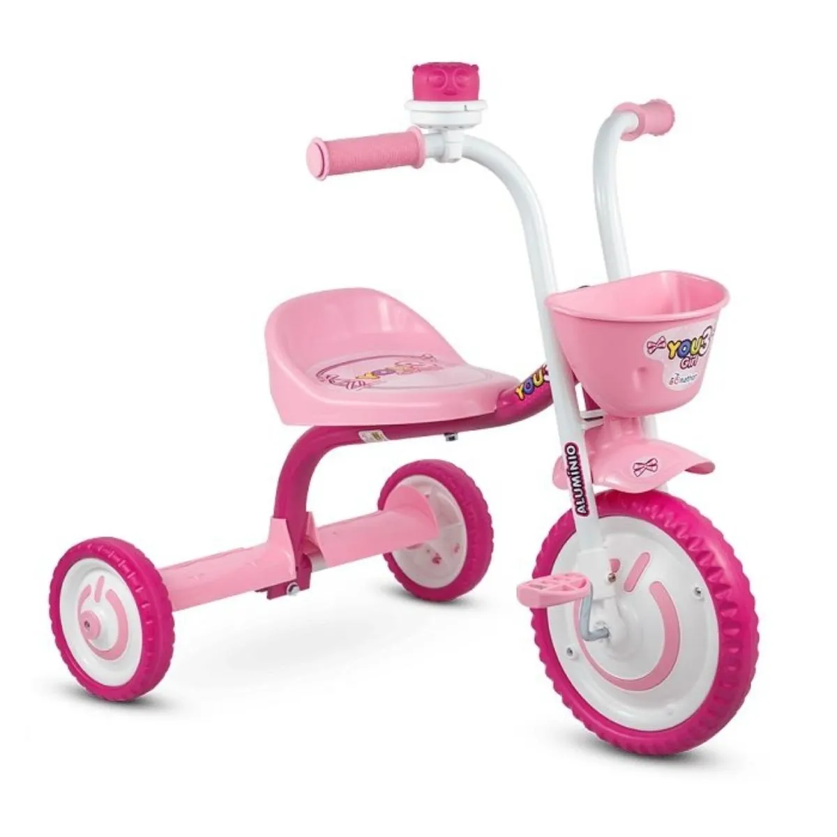 Triciclo Infantil De Alumínio You 3 Girl Nathor Rosa