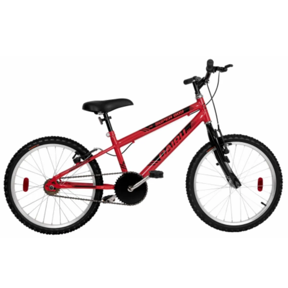 Bicicleta Aro 20 MTB Masculina Rebaixada Super Boy Vermelha