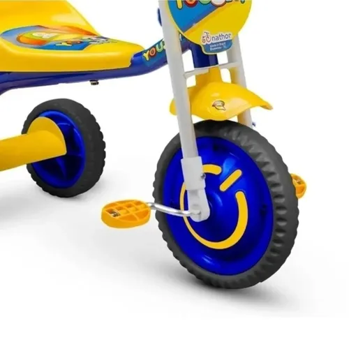 Triciclo Infantil De Alumínio You 3 Boy Nathor Azul/Amarelo