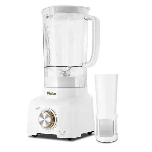 Liquidificador Philco PH1200 Branco Gold Pro Max 6 Lâminas 12 Velocidades 1200W 220V