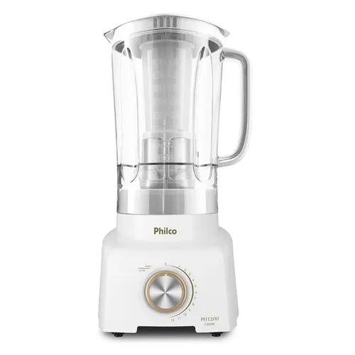 Liquidificador Philco PH1200 Branco Gold Pro Max 6 Lâminas 12 Velocidades 1200W 220V