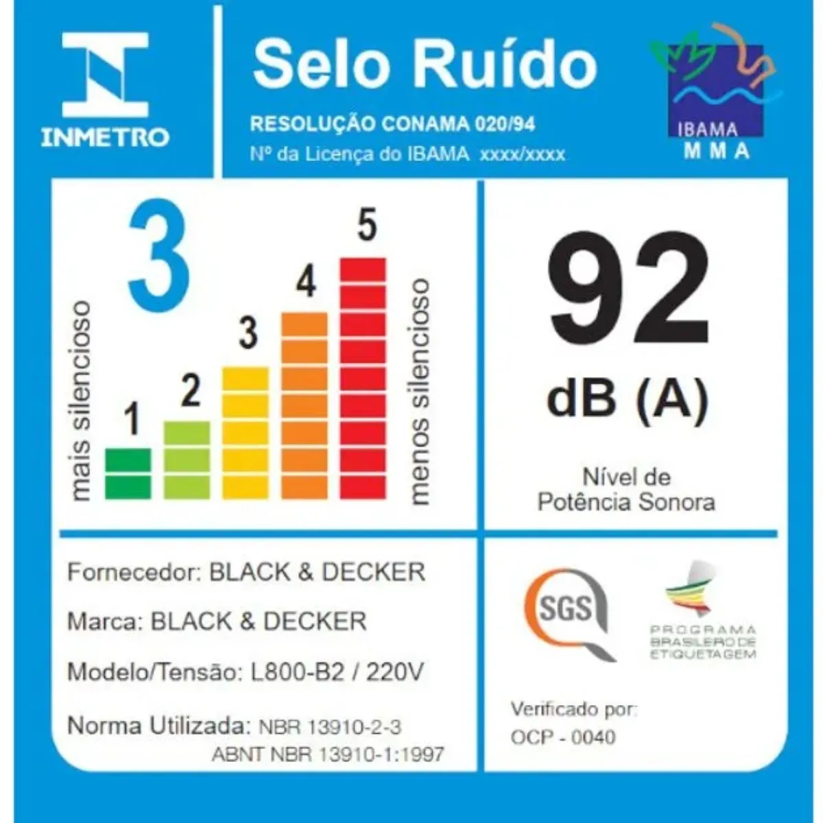 Liquidificador 2 Litros Com Jarra San L800 800W 220V Black & Decker