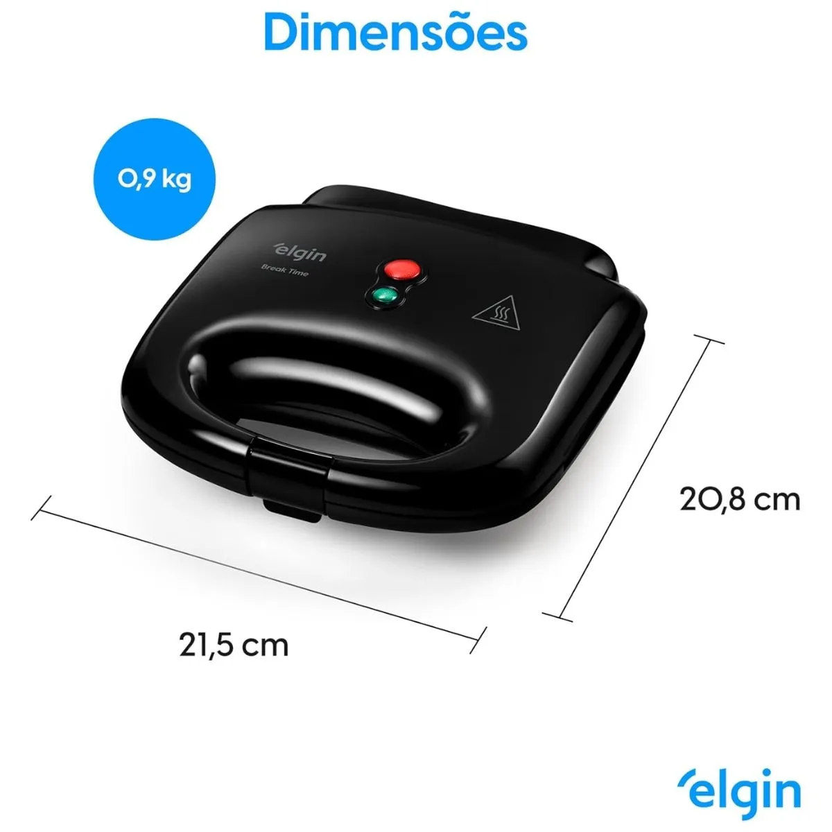 Sanduicheira Mini Grill Elgin Break Time Preto SAN20 220V