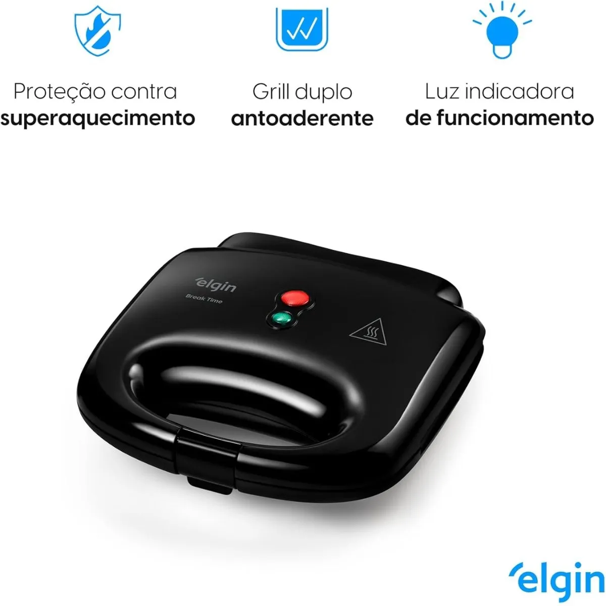 Sanduicheira Mini Grill Elgin Break Time Preto SAN20 220V