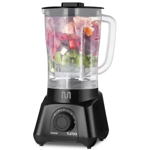 Liquidificador Turbo 2,1L 2 Velocidades 550W 220V Preto Multi Home - LQ552