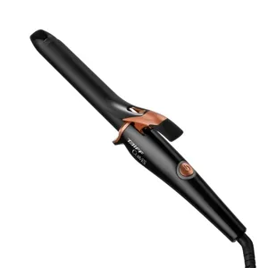 Modelador de Cachos Taiff Curves 2,5 cm Com Cabo Giratório Preto 210 Graus Bivolt