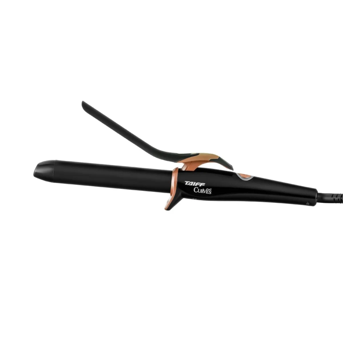Modelador de Cachos Taiff Curves 2,5 cm Com Cabo Giratório Preto 210 Graus Bivolt