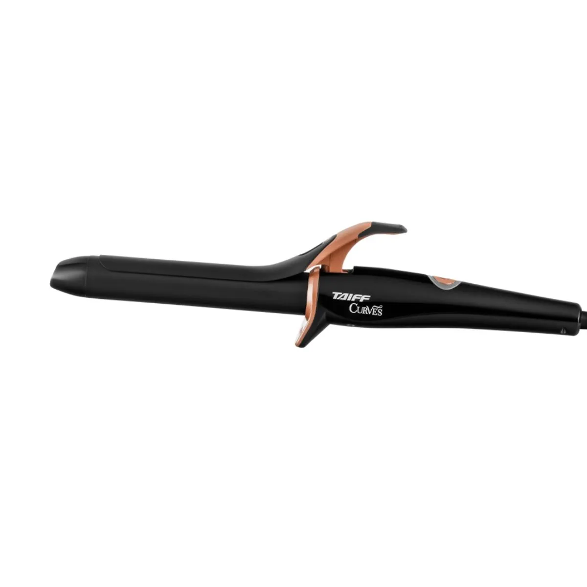 Modelador de Cachos Taiff Curves 2,5 cm Com Cabo Giratório Preto 210 Graus Bivolt