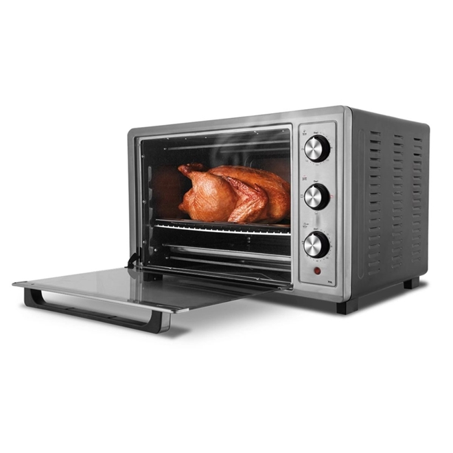 FORNO ELETRICO PHILCO PFE70IR ROTISSERIE 70LT ACO INOX 2200W 220V - Forno  Elétrico de Bancada 70L Philco PFE70IR Rotisserie Aço Inox 2200W 220V -  PHILCO